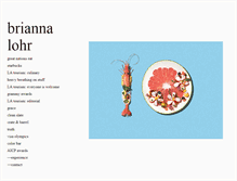 Tablet Screenshot of briannalohr.com